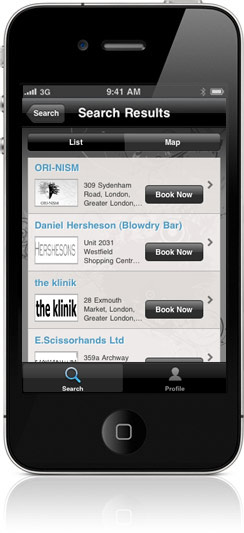 mylocalsalon for iPhone screenshot